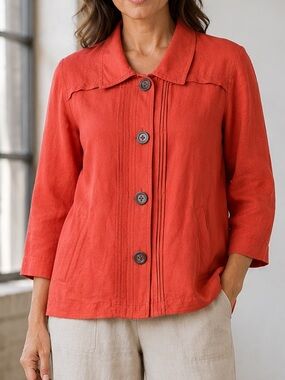 Christopher & Banks linen blend jacket.